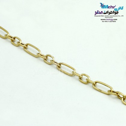 دستبند طلا - طرح حلقه‌های تودرتو-MB1110